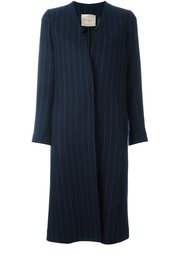 pinstriped coat Erika Cavallini