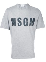 logo print T-shirt MSGM