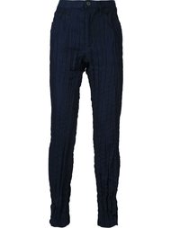 джинсы с мятым эффектом Issey Miyake Men