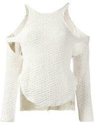 свитер ажурной вязки Eckhaus Latta