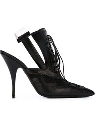 туфли в стиле брог с открытой пяткой Givenchy