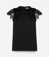 топ с кружевными деталями Christopher Kane