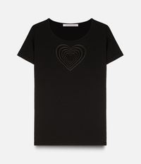 футболка с вышитым сердцем Christopher Kane