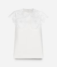 топ с кружевным воротником Christopher Kane