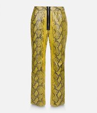 брюки с эффектом змеиной кожи  Christopher Kane