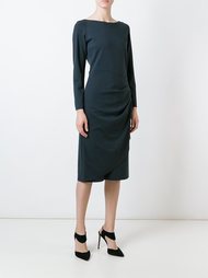 драпированное платье  Armani Collezioni