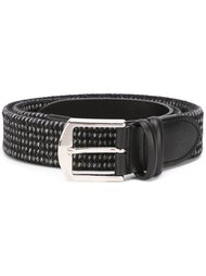 эластичный ремень с серебристой пряжкой Canali