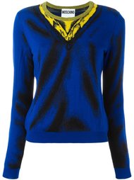 джемпер с эффектом 'trompe l'oeil' Moschino