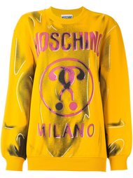 толстовка с принтом логотипа Moschino