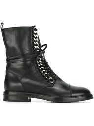chain detail lace-up boots Casadei