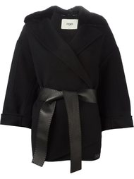 куртка с меховым воротником  Fendi