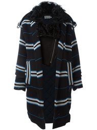'Lindner' fur collar coat Preen By Thornton Bregazzi