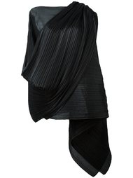 asymmetric draped tunic Pleats Please By Issey Miyake