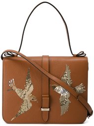 сумка через плечо с птицами из бисера  Red Valentino