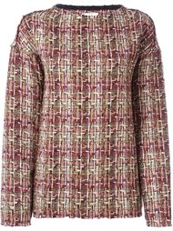 checked tweed pullover Iro