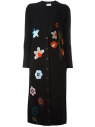 multi-pattern cardi-coat Red Valentino