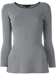 топ с баской в ломаную клетку Alexander Wang