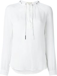 drawstrings longsleeved blouse Michael Michael Kors