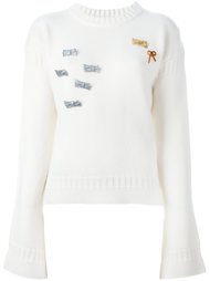 bow appliqué pullover J.W. Anderson