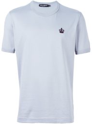 футболка с вышивкой короны Dolce & Gabbana