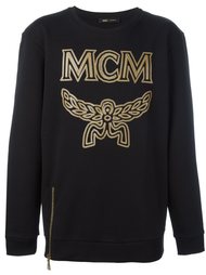 logo print sweatshirt MCM