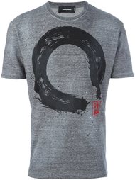 painted circle print T-shirt Dsquared2