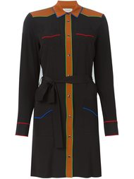 contrasting trim shirt dress Coach