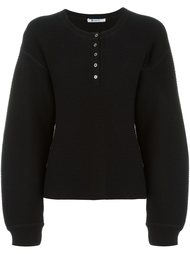 waffle knit oversized jumper  T By Alexander Wang
