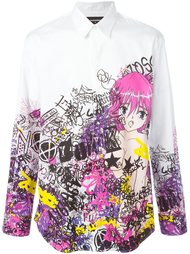 manga print shirt Dsquared2