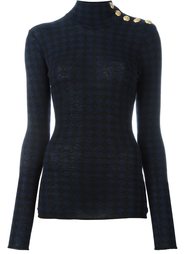 checkered pattern jumper Balmain