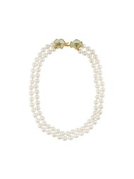 double strand faux pearl necklace Chanel Vintage