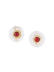 lucite clip on earrings Chanel Vintage