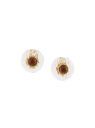 lucite gripoix clip-on earrings Chanel Vintage