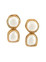 pearl drop clip-on earrings Chanel Vintage