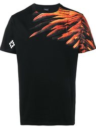 feather print T-shirt Marcelo Burlon County Of Milan