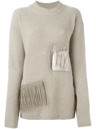 distressed round neck jumper Stella McCartney