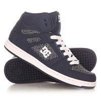 Кеды кроссовки высокие женские DC Shoes Rebound High Tx Navy