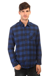 Рубашка в клетку Quiksilver Motherflyfla Navy Blaze