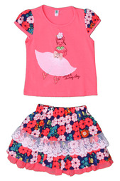 Комплект: футболка, юбка SAGO KIDS