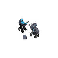 Коляска 2 в 1 Zippy Sport Plus, Tutis, серый/бирюза