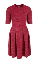 Приталенное платье с круглым вырезом и укороченным рукавом M Missoni