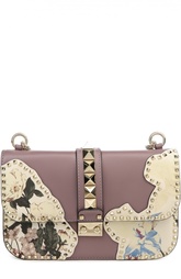 Сумка Glam Lock Medium с аппликацией Valentino