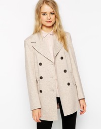 Фактурное летнее пальто-бушлат ASOS
