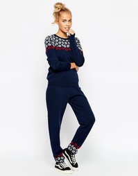 Спортивные штаны с рождественскими снежинками ASOS - Мульти