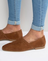Замшевые лоферы-слипоны ASOS - Рыжий