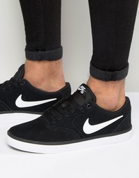 Черные кроссовки Nike SB Check Solar 843895-001 - Черный