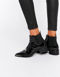 ASOS ABBIE Chelsea Pointed Ankle Boots - Черный