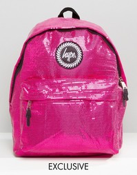 Рюкзак с отделкой пайетками эксклюзивно для Hype - Розовый