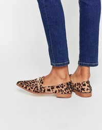 Лоферы с заостренным носком ASOS MYSTERIOUS - Leopard