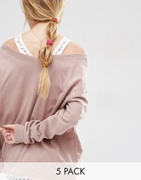 5 мягких резинок для волос ASOS - Мульти
